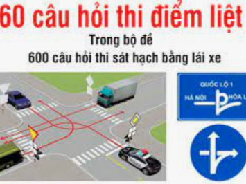 BỘ ĐỀ 60 CÂU HỎI ĐIỂM LIỆT THI BẰNG LÁI ÔTÔ B1-C