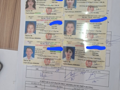 BẰNG LÁI CỦA HỌC VIÊN